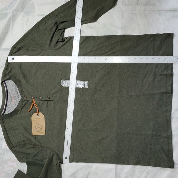 NWT Weatherproof Vintage Long Sleeve Green Shirt Size M - Picture 4 of 6